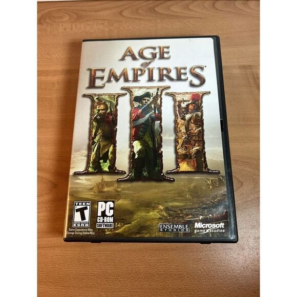 Microsoft Other - Age of Empires 3 III PC CD Microsoft 3 Discs Manual 2005